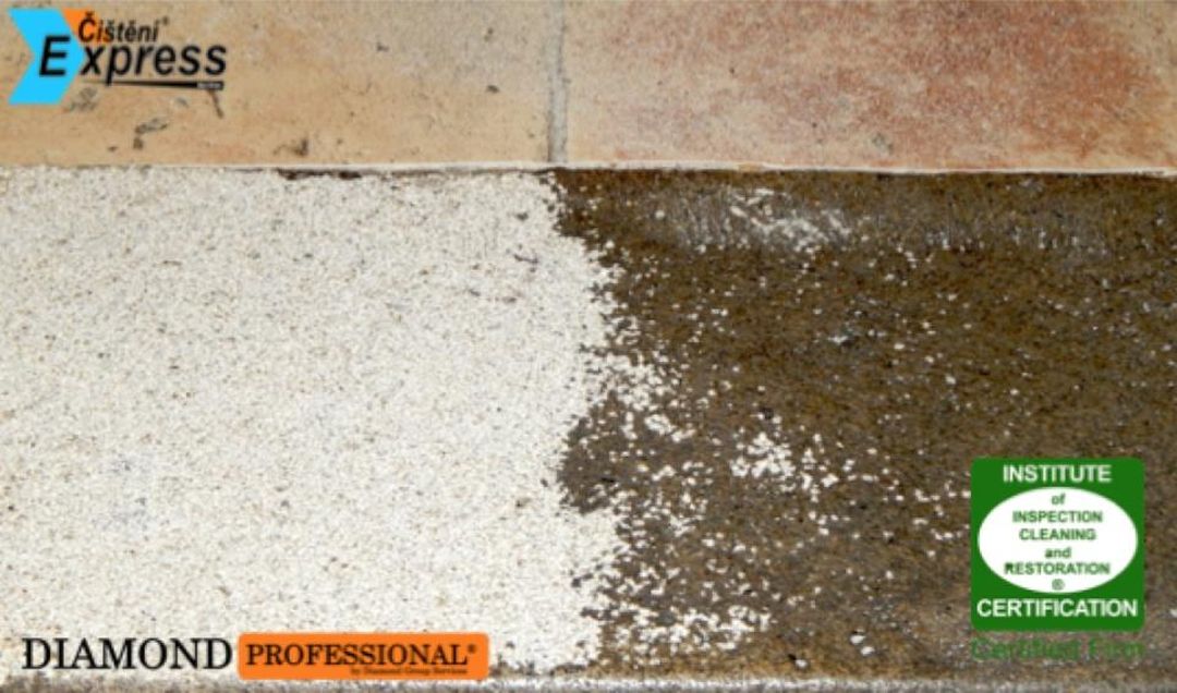 Čištění a renovace pískovcových schodů