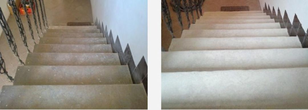 Čištění a renovace žulových schodů