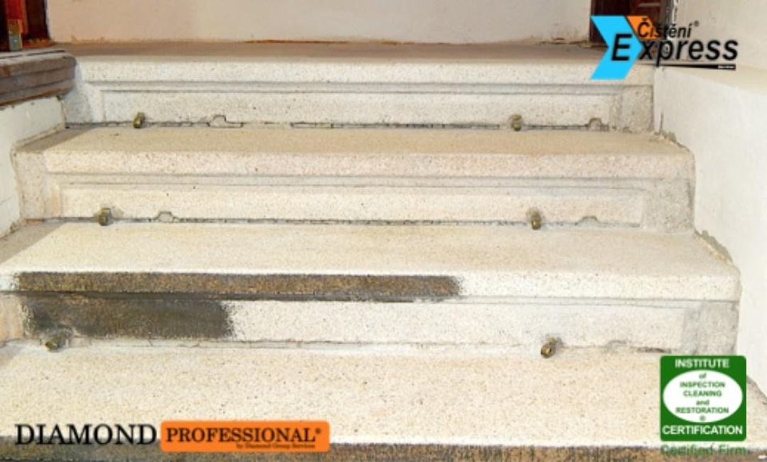 Čištění a renovace žulových schodů