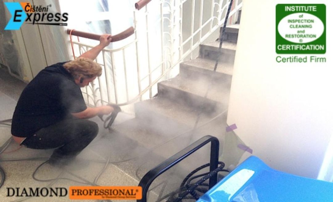 Čištění a renovace žulových schodů