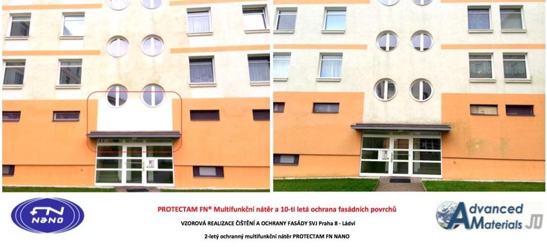 Mytí fasád a budov
